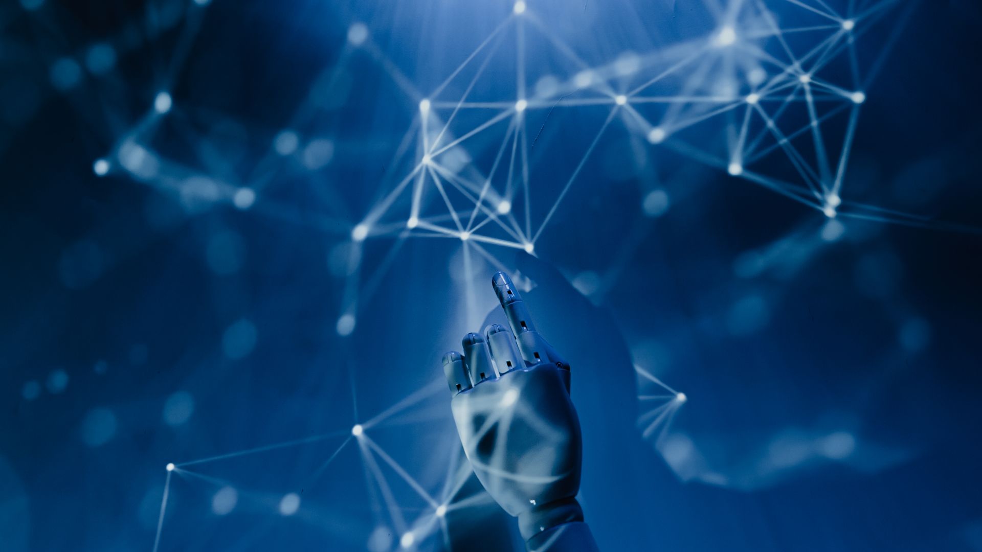 Profissional usando inteligência artificial com confiança